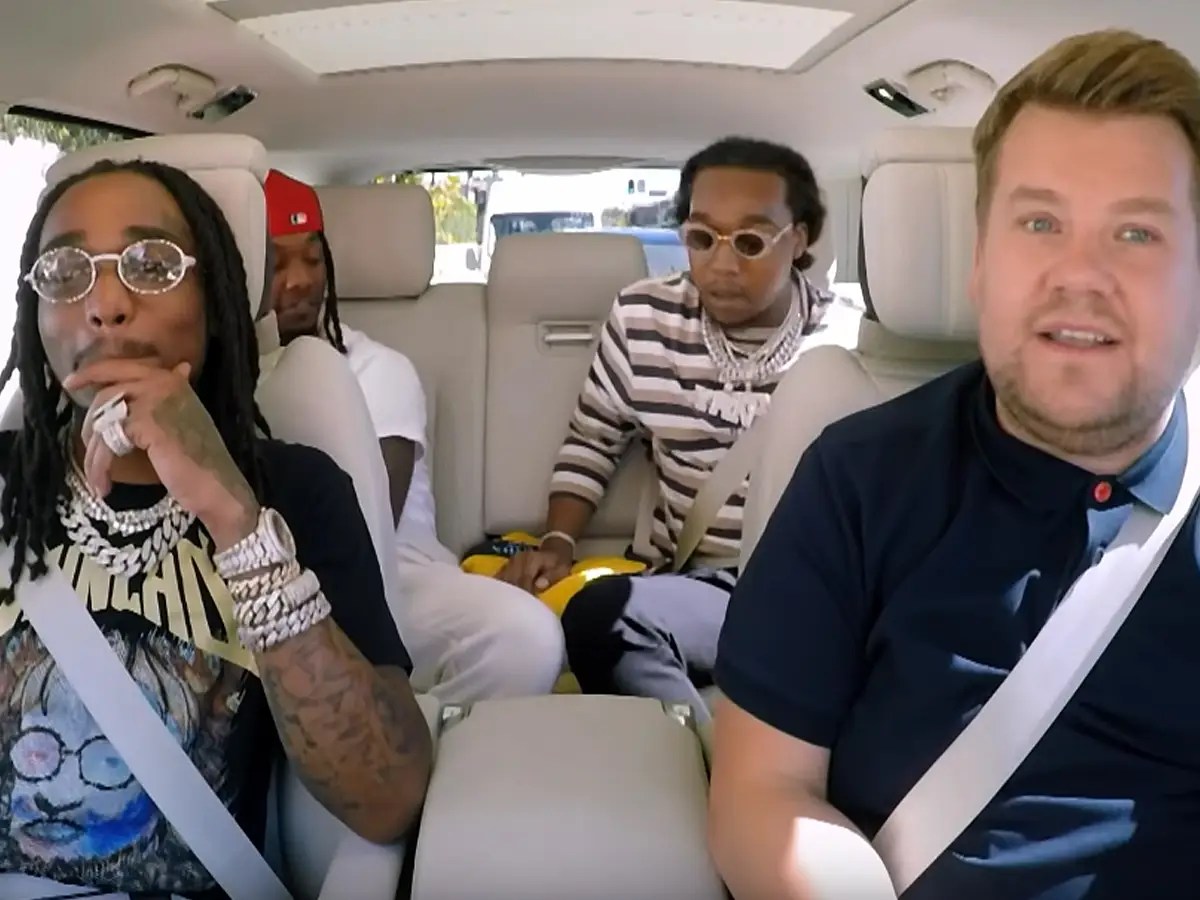 Migos Joined James Corden for the Latest 'Carpool Karaoke' Business