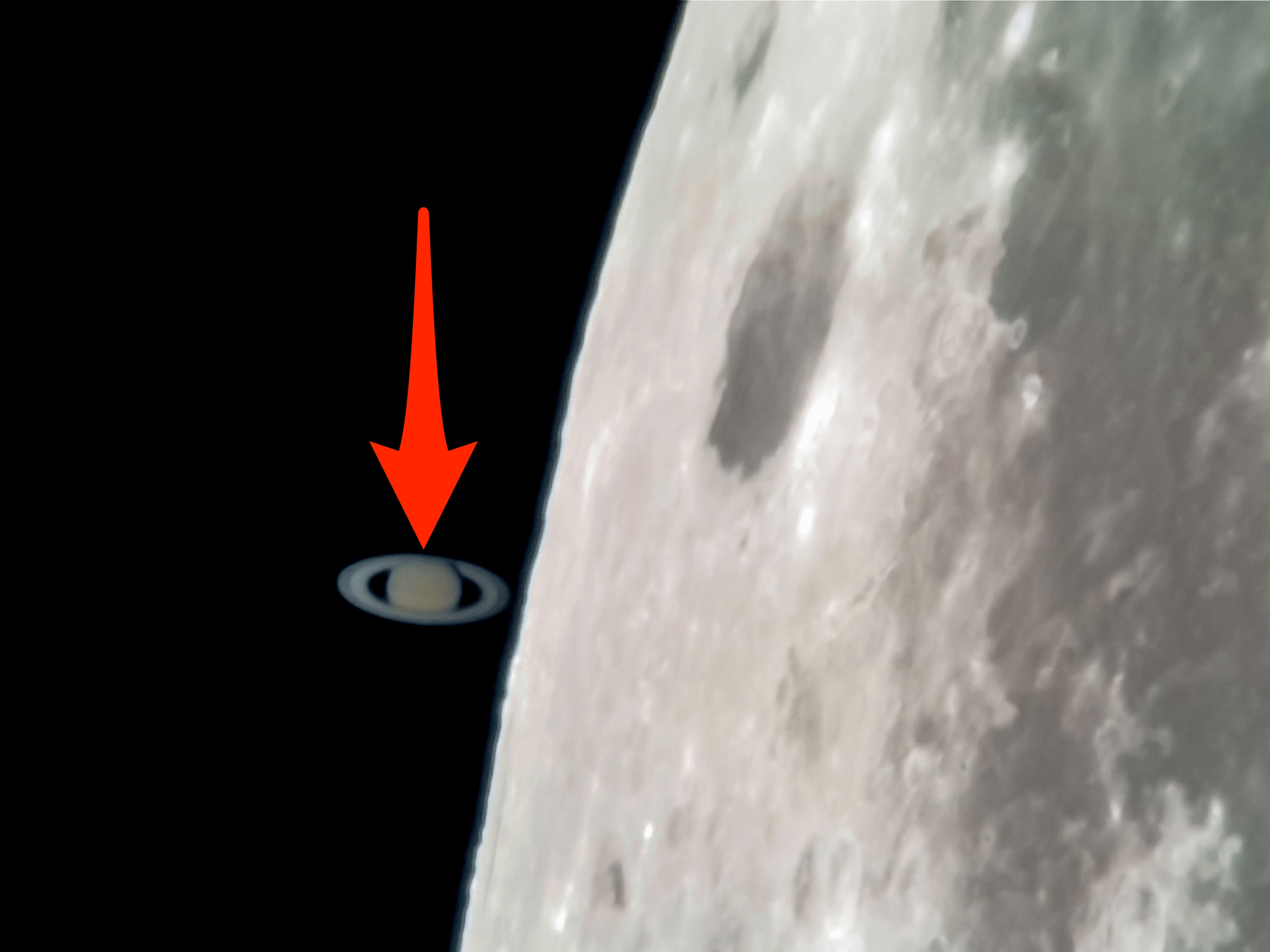 Saturn Through Telescope