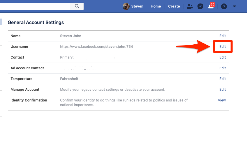 How to Change Your Facebook Username on a Profile or Page