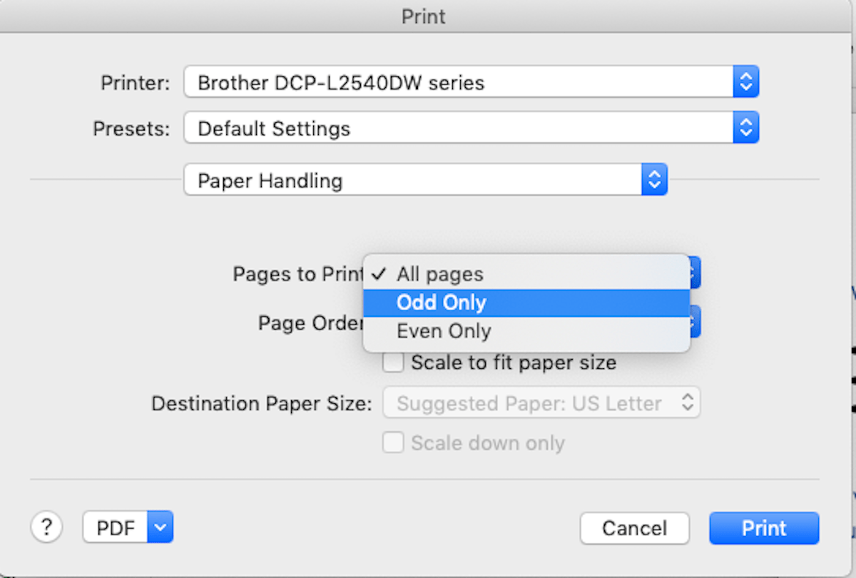 How to print doublesided on a Mac with any printer