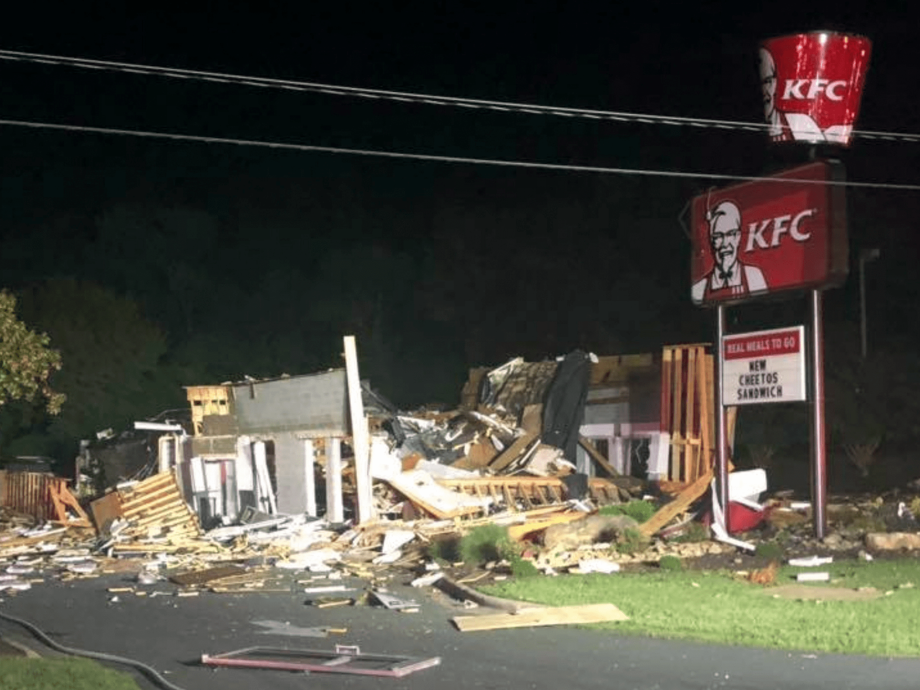 KFC Explosion in Eden, North Carolina Destroys FastFood Location