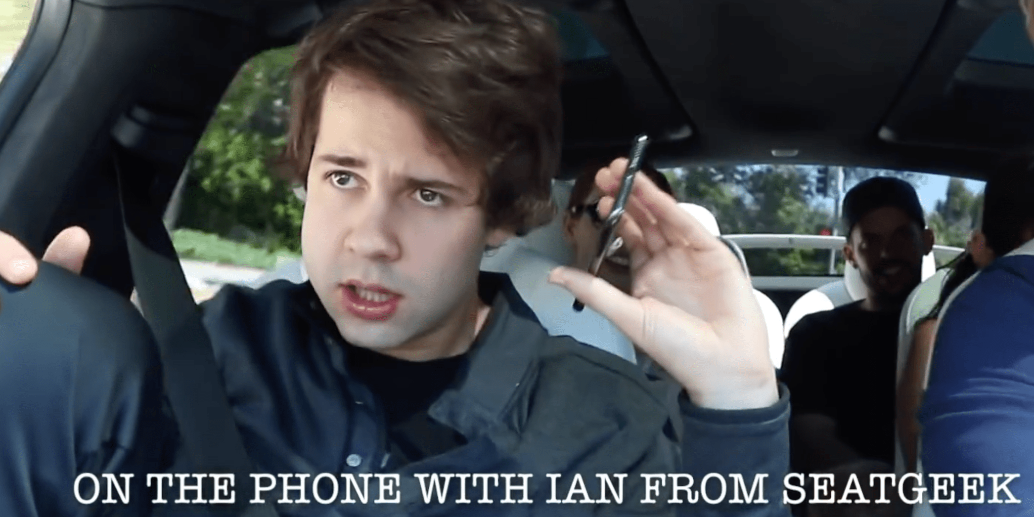 YouTube Star David Dobrik Fans Recreate SeatGeek Ad on Dentist Drugs