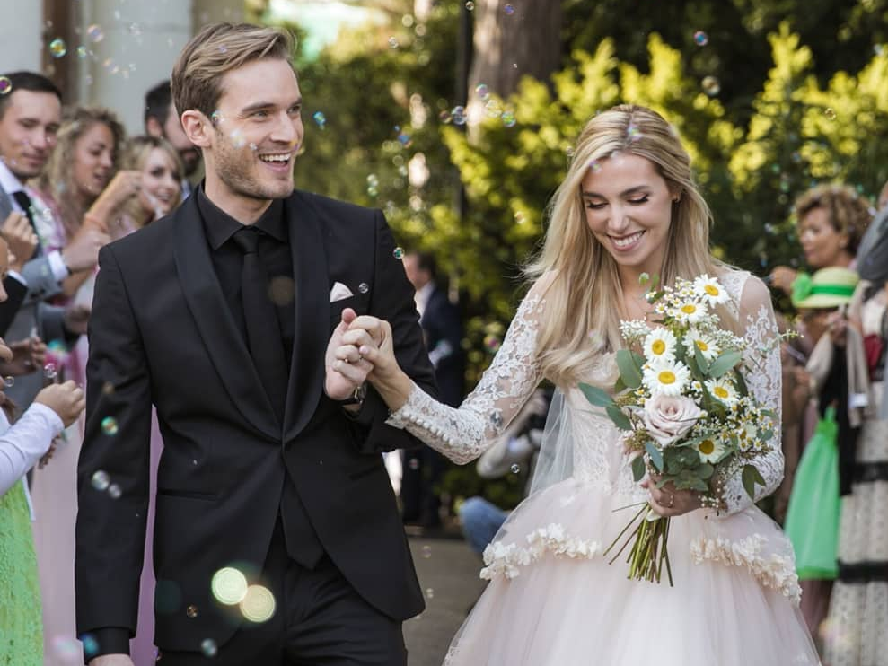 PewDiePie Just Got Married — See Photos From the YouTuber's Wedding