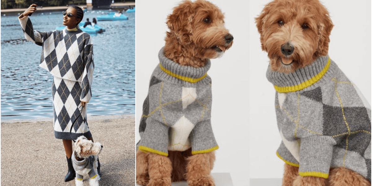 H&M Launches Matching Human and Dog Sweaters in Pringle
