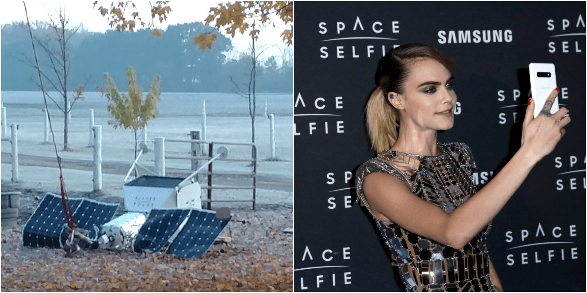 Samsung 'Space Selfie' Satellite Crash Lands on Michigan Property