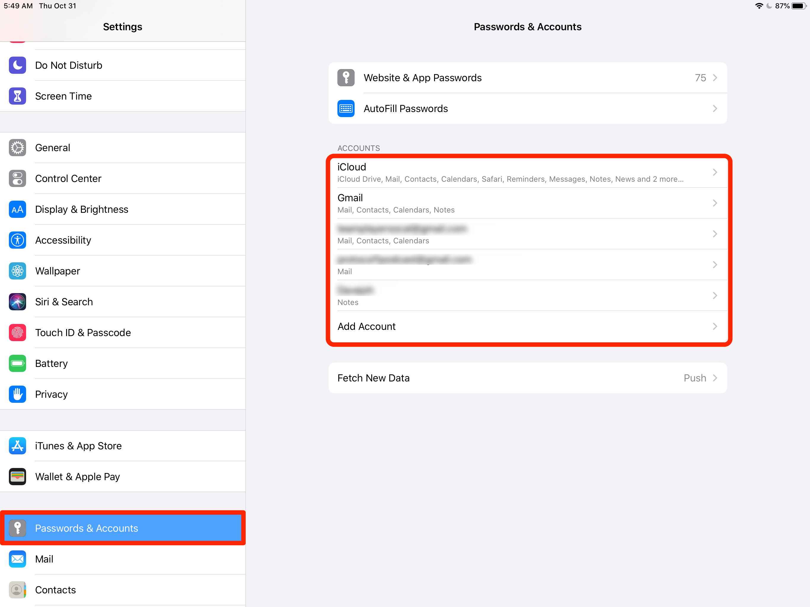How to delete an email account on an iPad in 4 steps