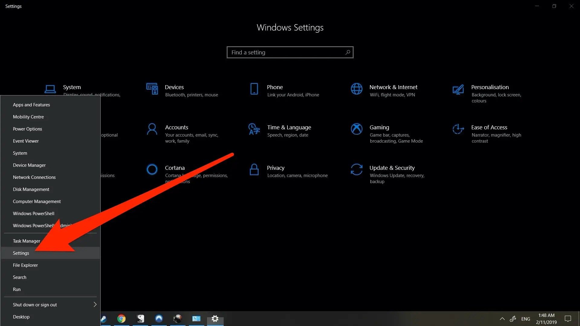 Control Panel Windows 10