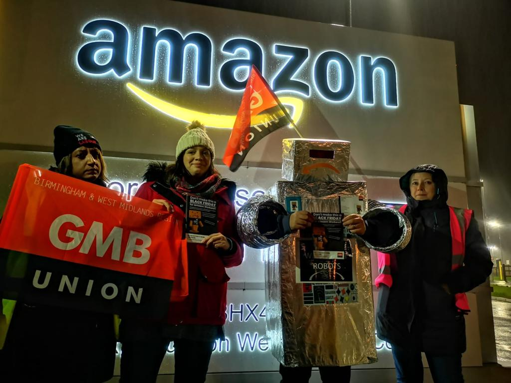 Amazon Strikes and Protests Sweep Across Europe on Black Friday