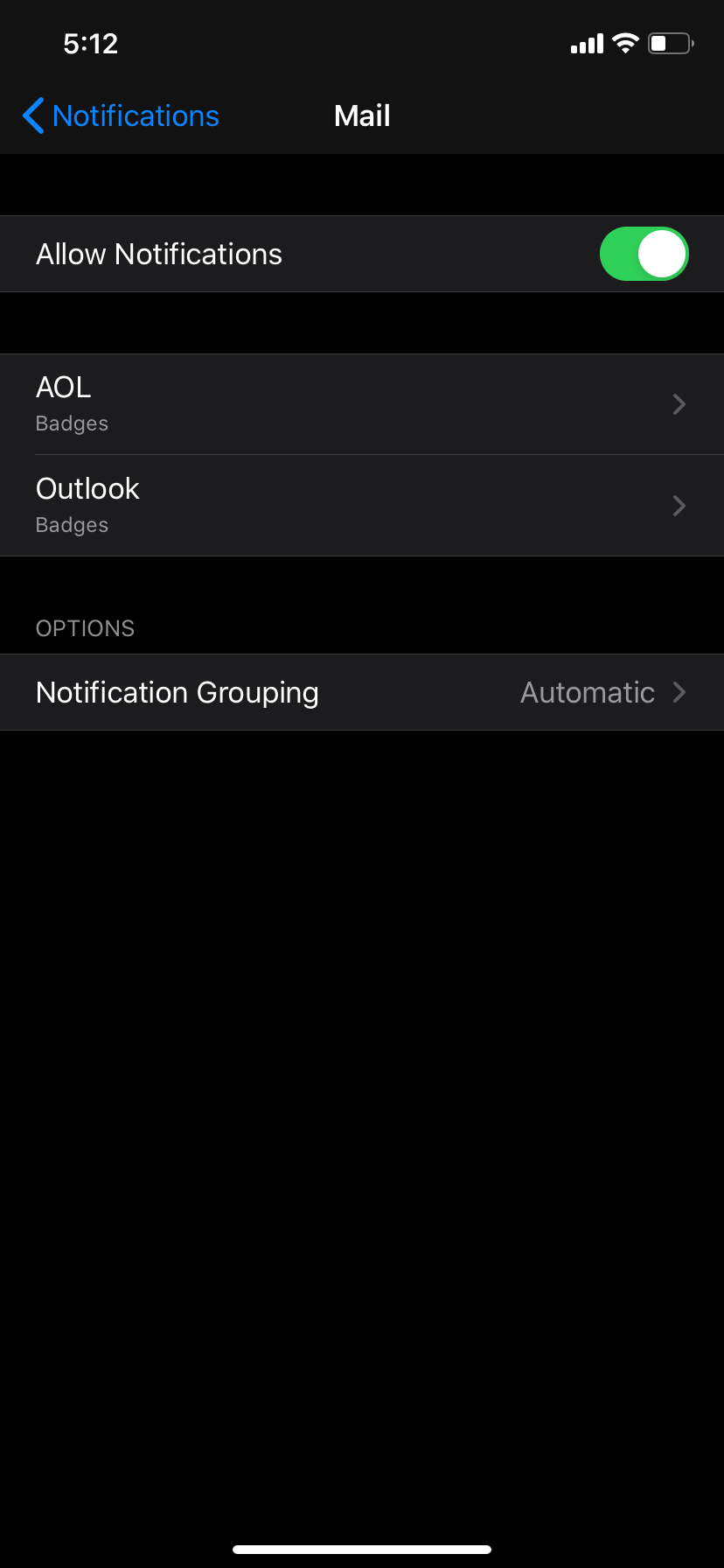 How to get email notifications on an iPhone from a specific account