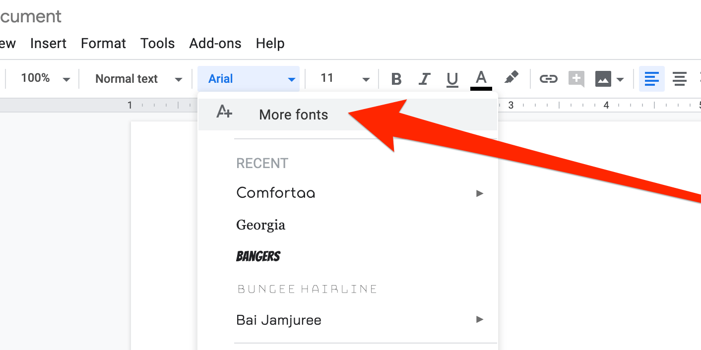 How to add a font to Google Docs in 2 different ways