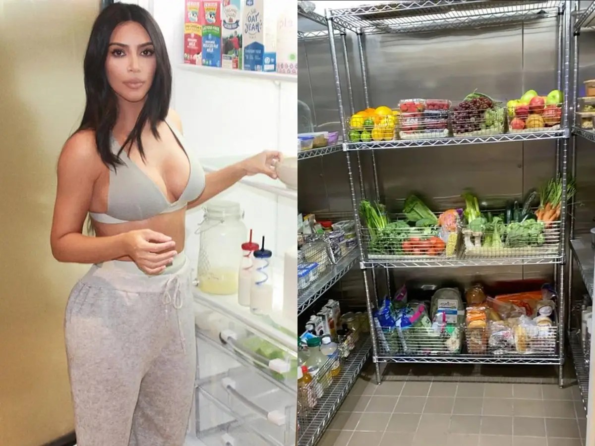 Kim Kardashian Gave a Tour of Her Multiple Fridges and Pantries