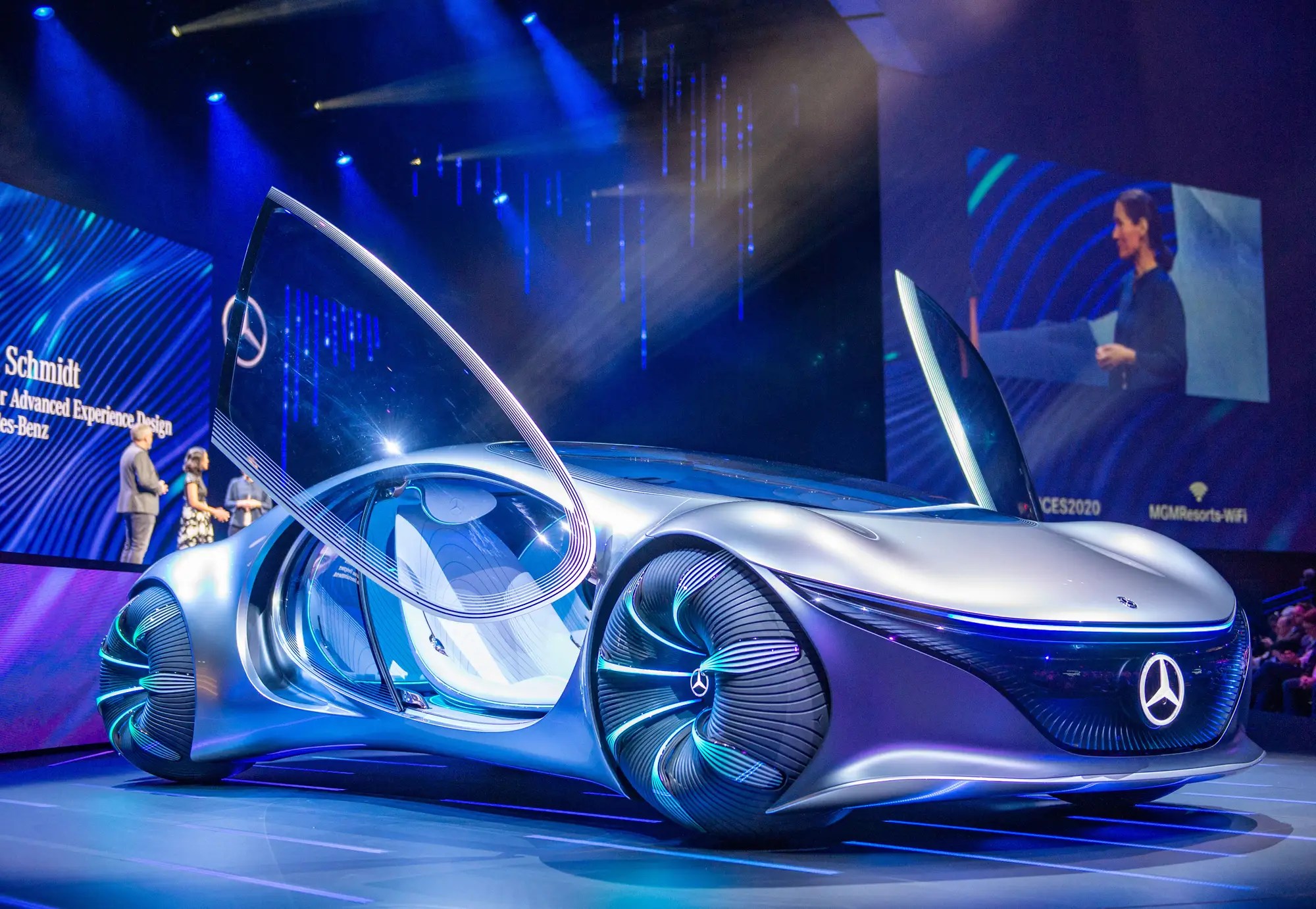 Watch MercedesBenz’s “Avatar”inspired concept car drive without a steering wheel in a new