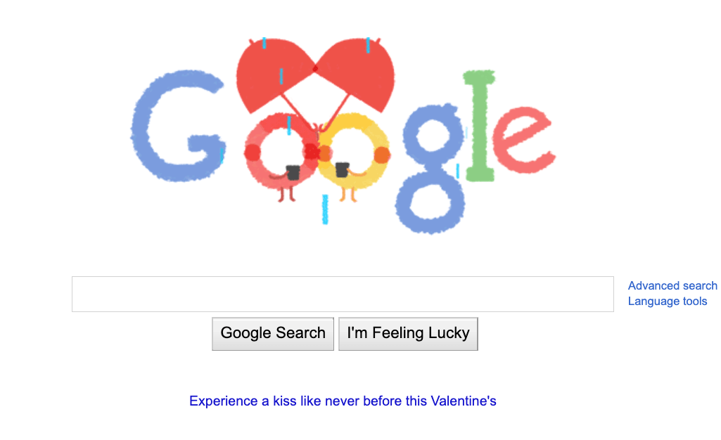 This year's Valentine's Day Google doodle features 2 adorable aliens