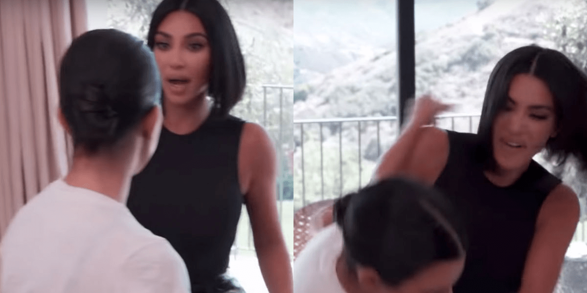 Kourtney and Kim Kardashian Get Into a Physical Fight in 'KUWTK