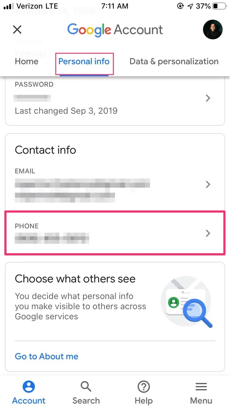 How to change your phone number in Gmail using your