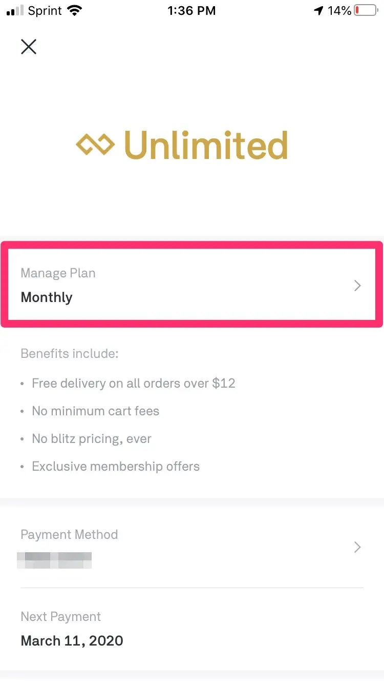 How to cancel your Postmates Unlimited subscription on a computer or