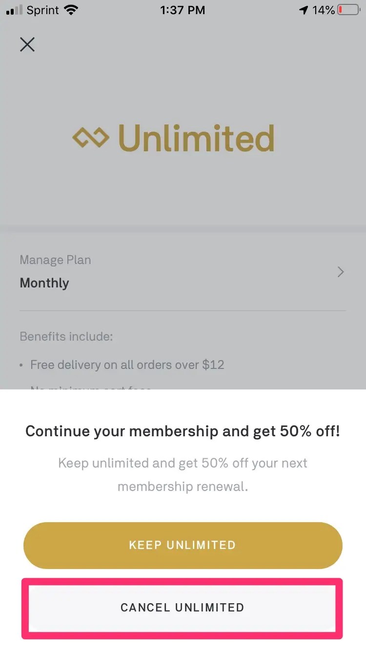 How to cancel your Postmates Unlimited subscription on a computer or