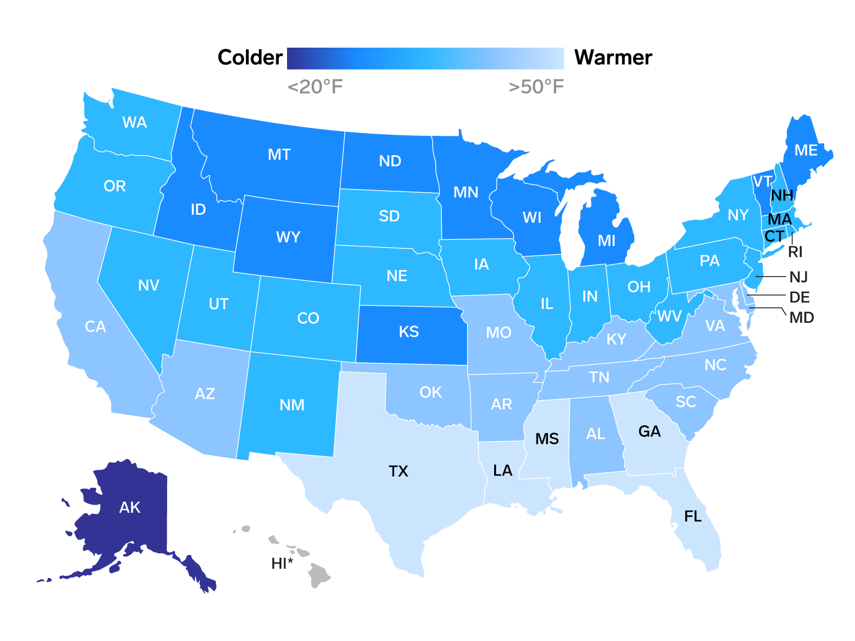 A List Of The Coldest Spring Temperatures Ever Recorded By State