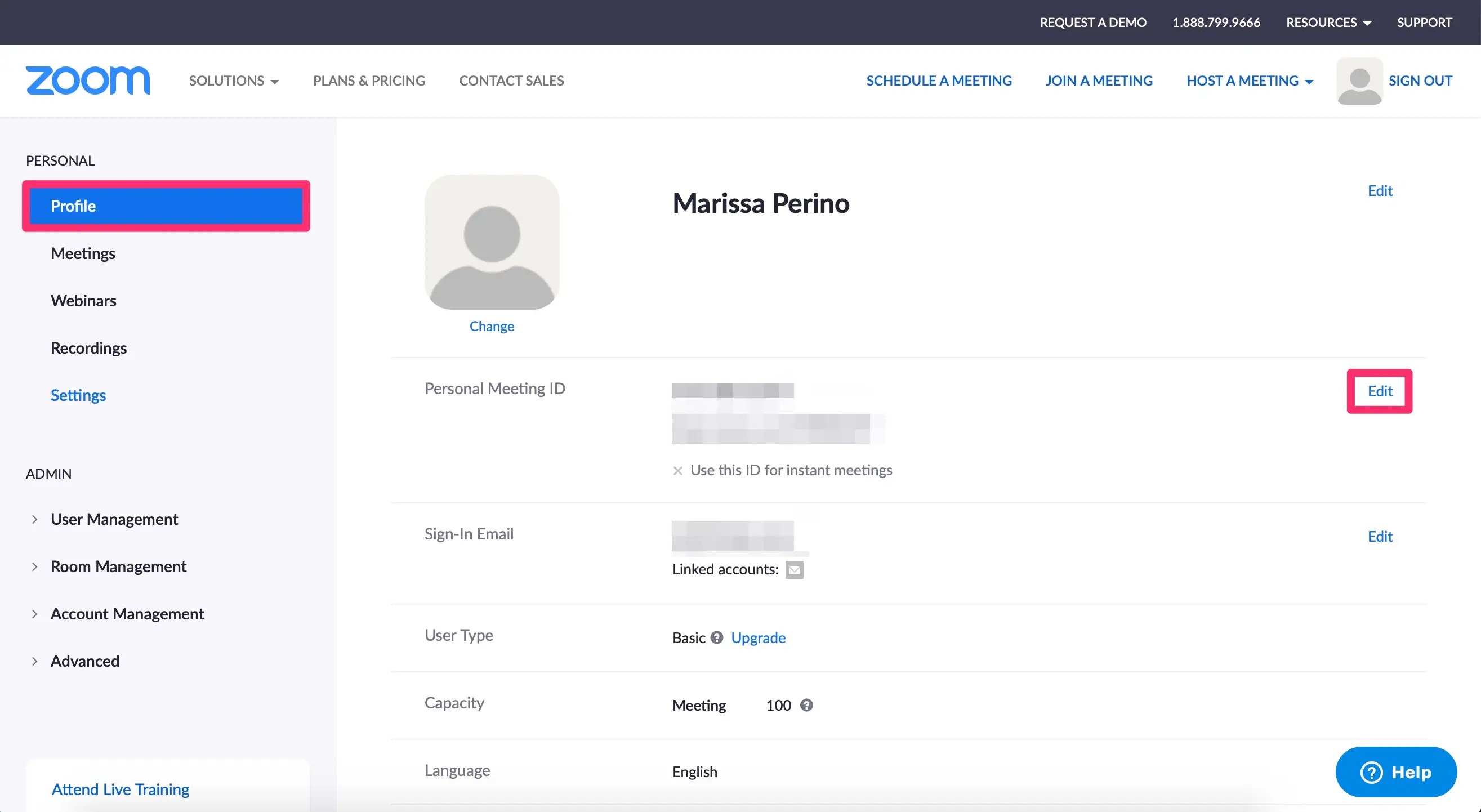 How to change your personal Meeting ID in Zoom to make it
