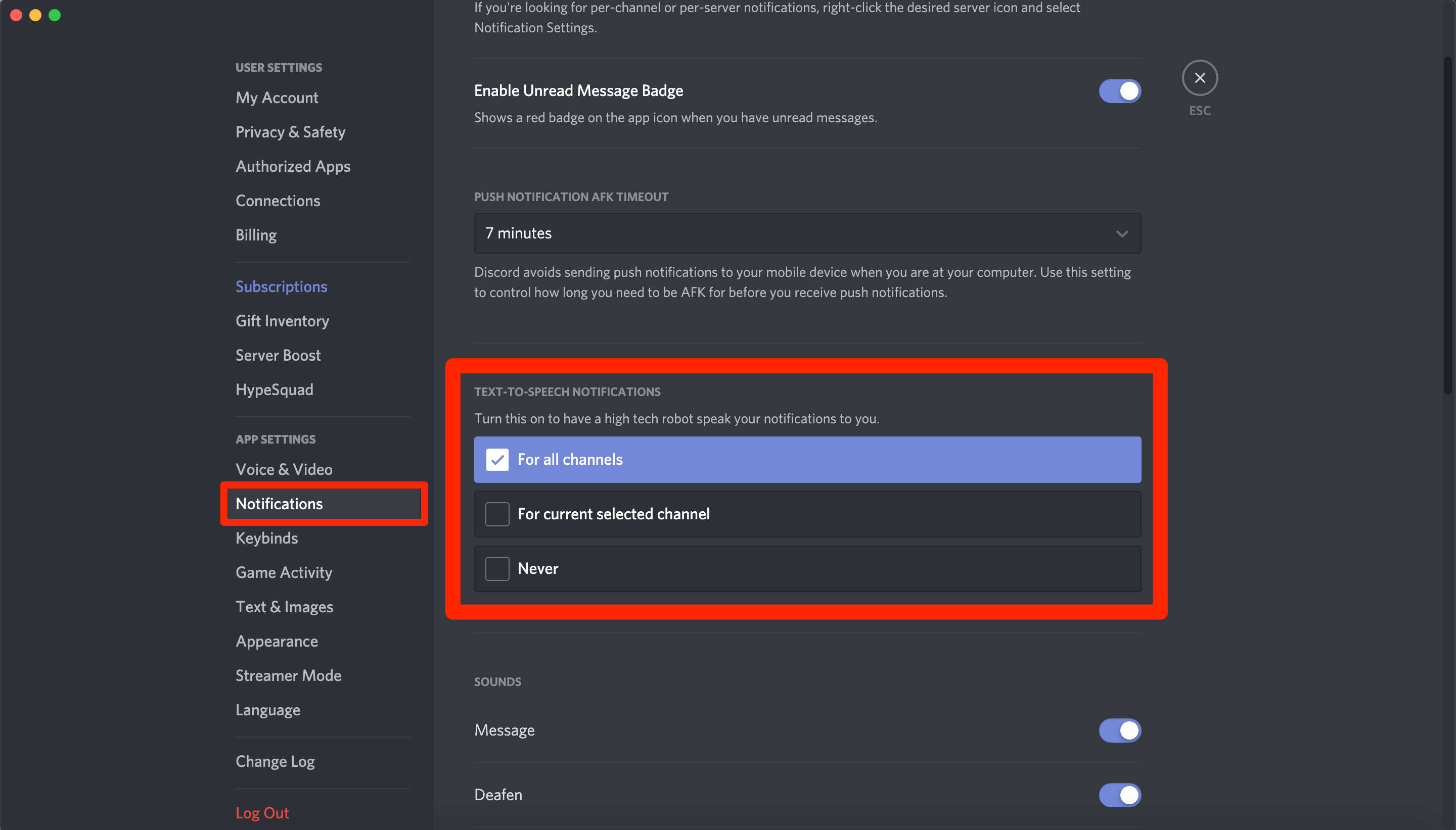How to use texttospeech on Discord, and have the desktop app read