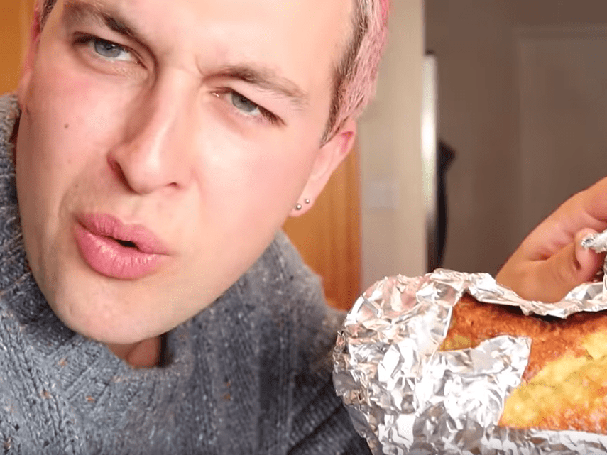 A YouTuber documented trading romaine lettuce for Chrissy Teigen's banana bread, which she and
