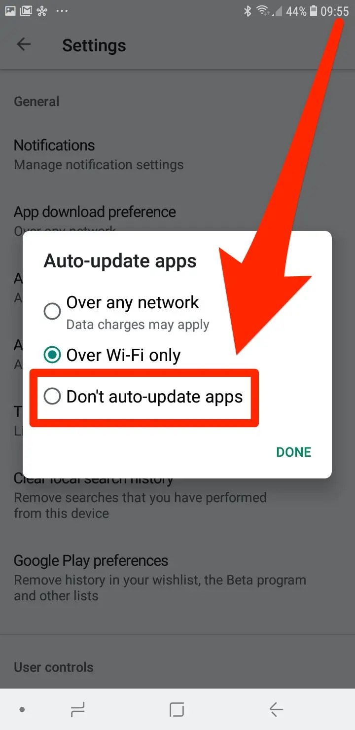 How to turn off automatic updates on an Android device if you're