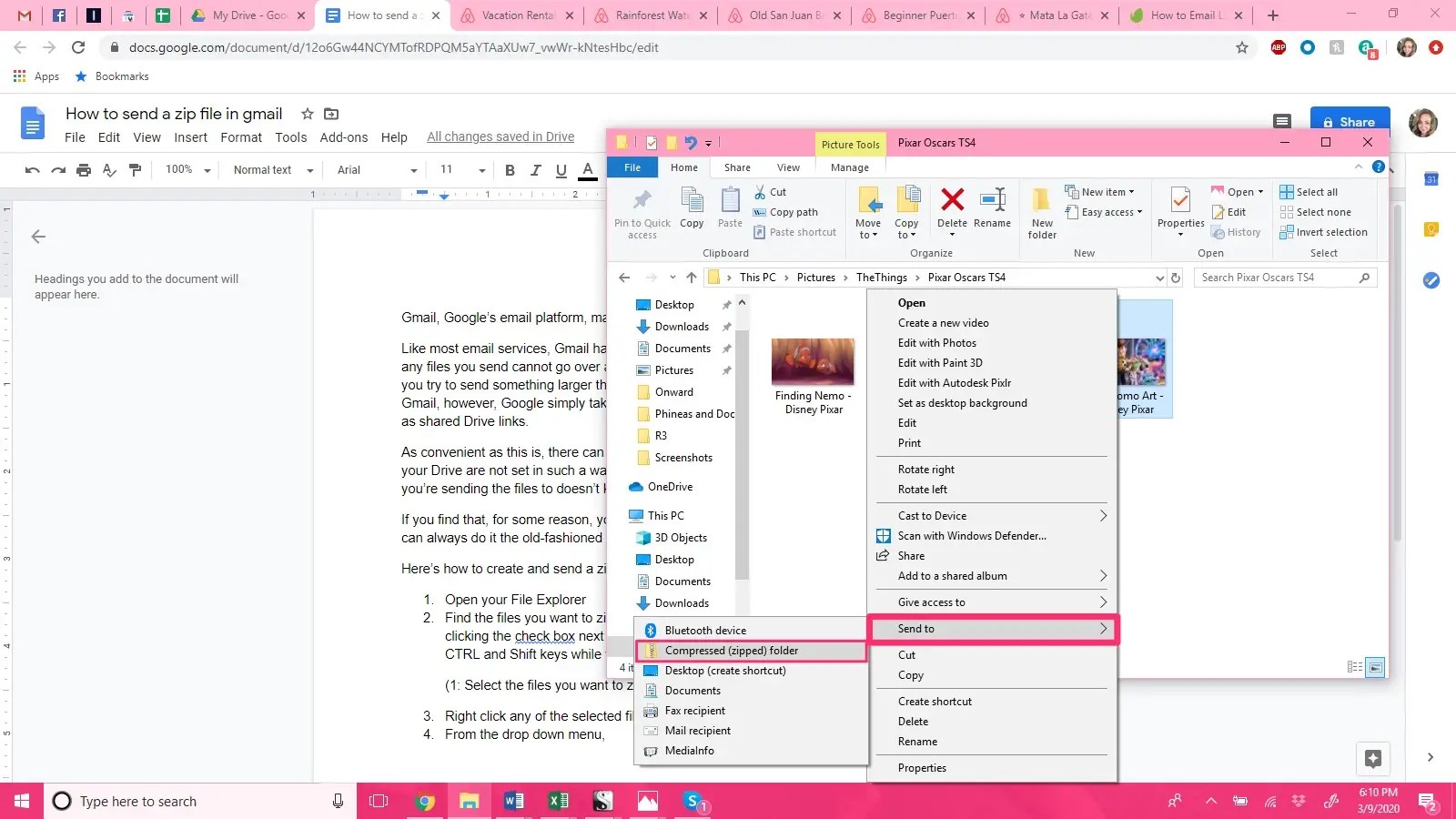 How to send a zip file in Gmail on your PC or Mac computer