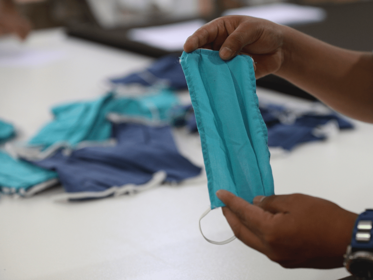 The CDC released a guide on how to make a face mask without sewing