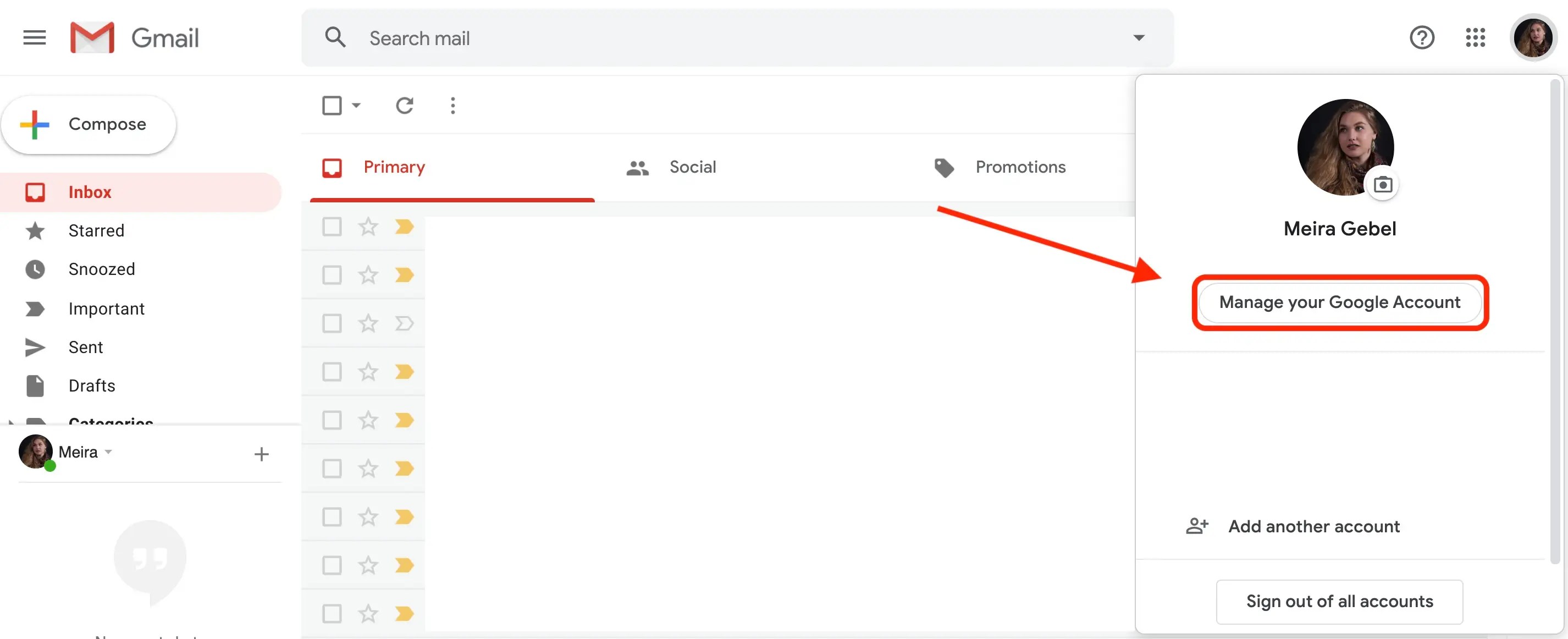 How to change your recovery email in Gmail using your