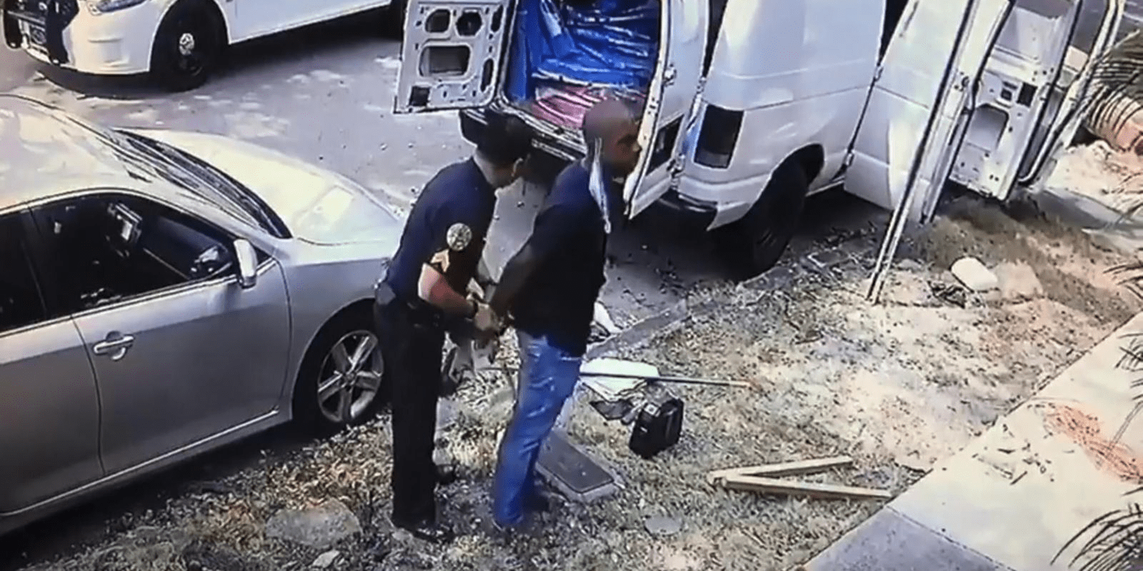 A black doctor was gathering supplies to help treat Miami's homeless