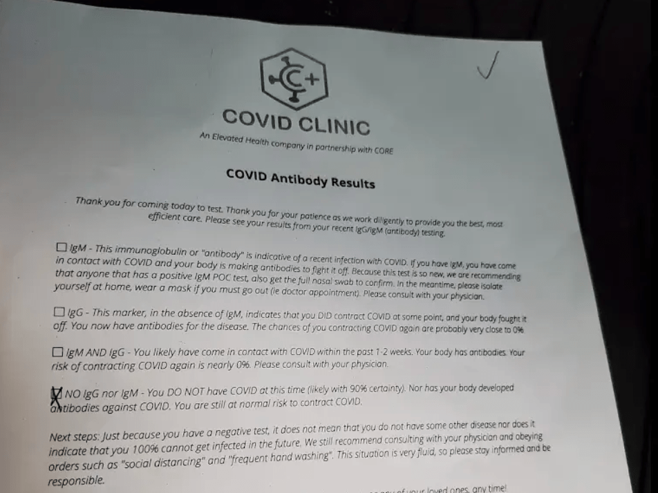 DriveThru Antibody Test California Man Got His Results in 10 Minutes