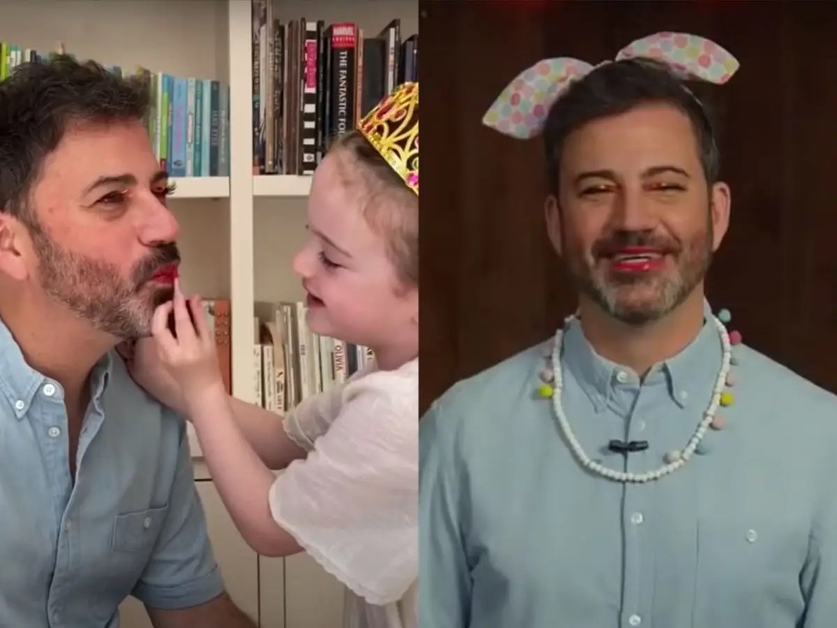 Watch Jimmy Kimmel Get a Makeover From His 5YearOld Daughter Jane