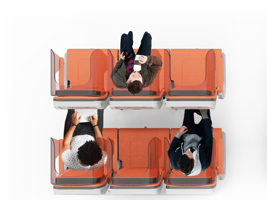 Rearfacing, headlevel shield plane seats could be future of air