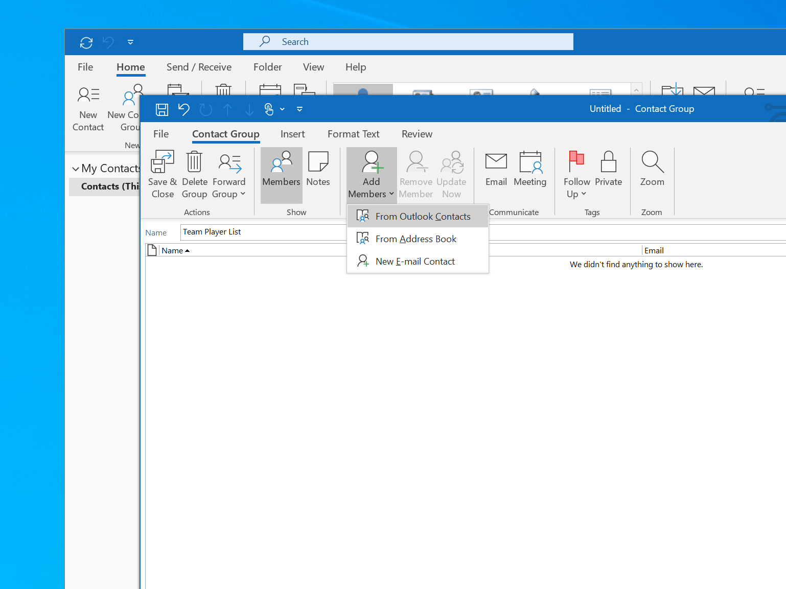 How to create a group email in Outlook to make emailing a group of