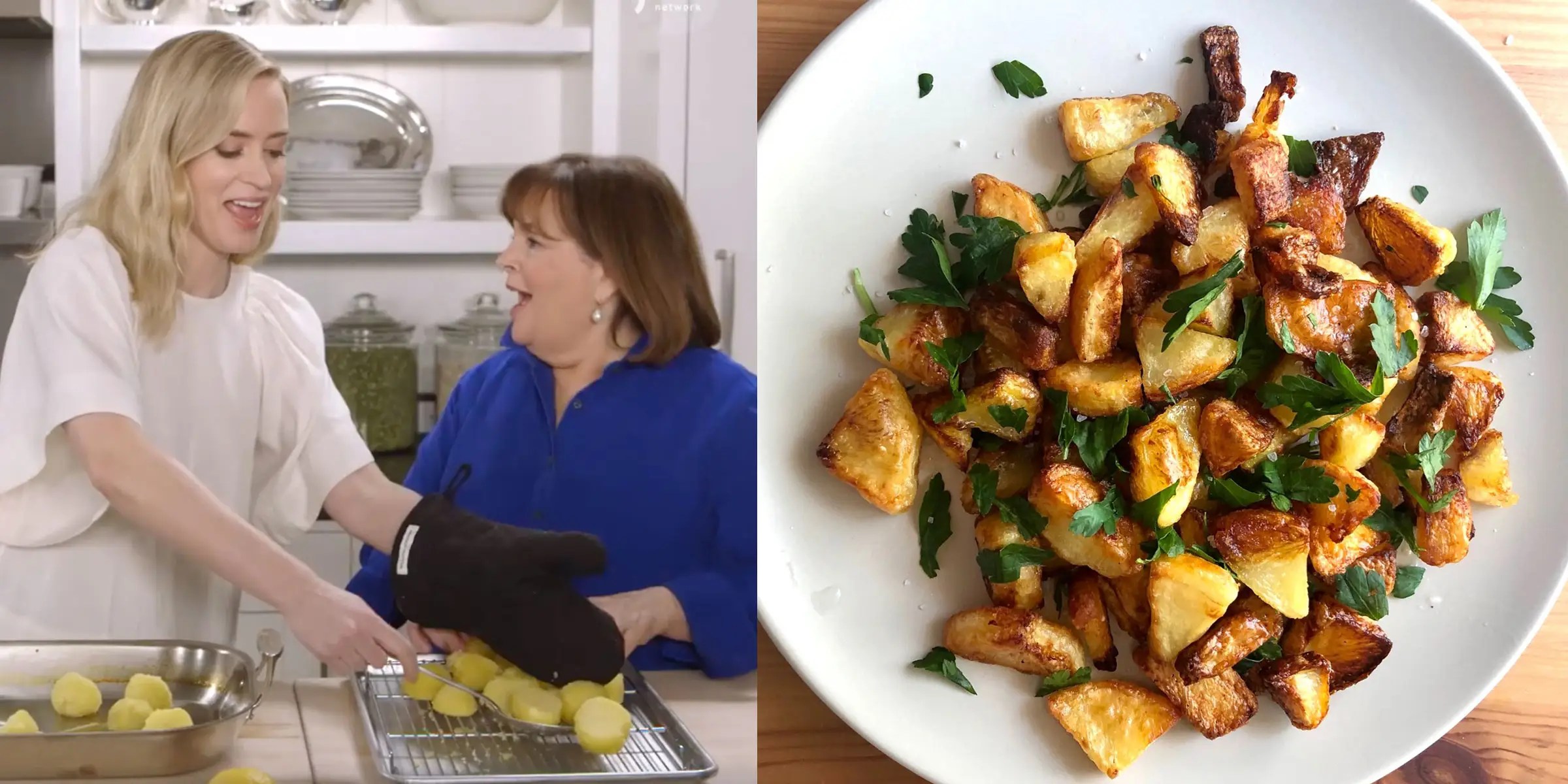 I Made Emily Blunt's Roast Potatoes That Crashed Ina Garten's Website