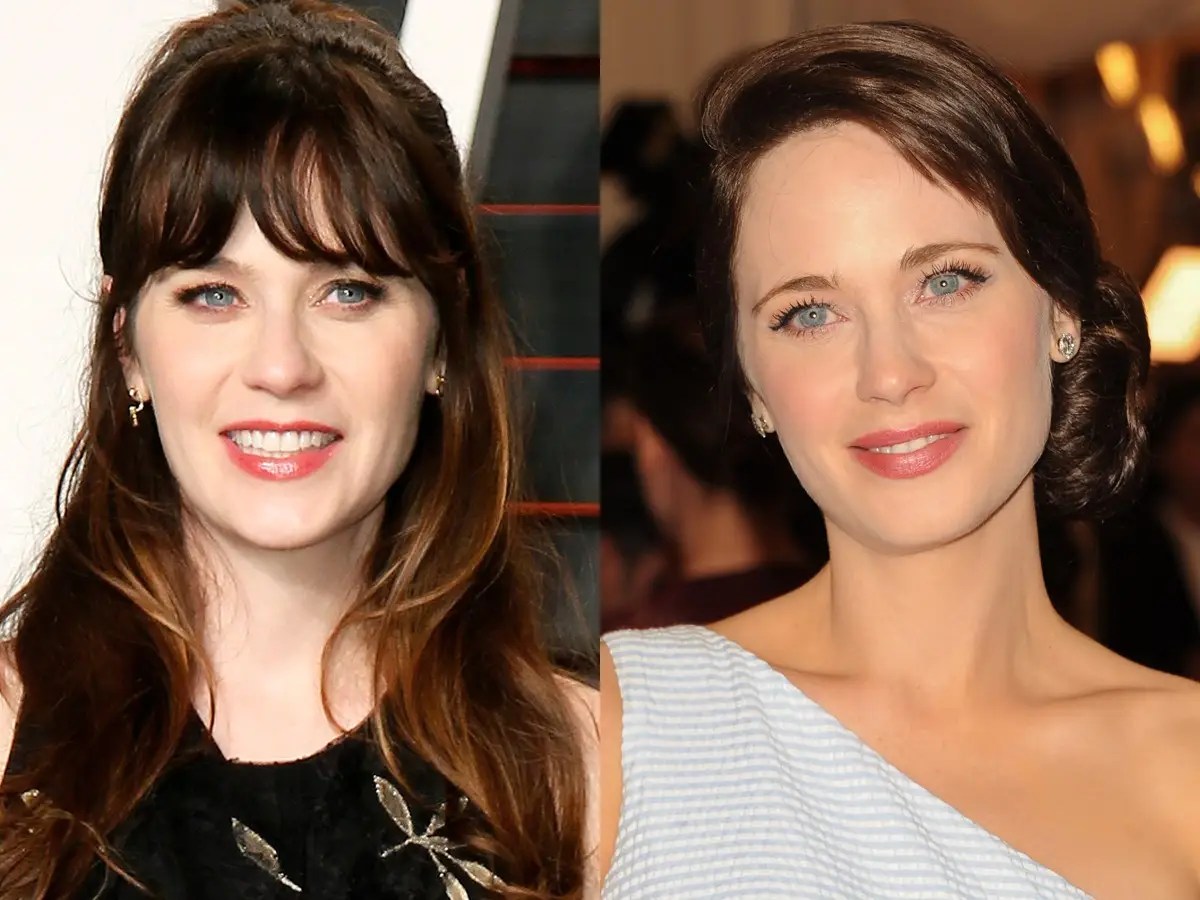 Zooey Deschanel Without Bangs