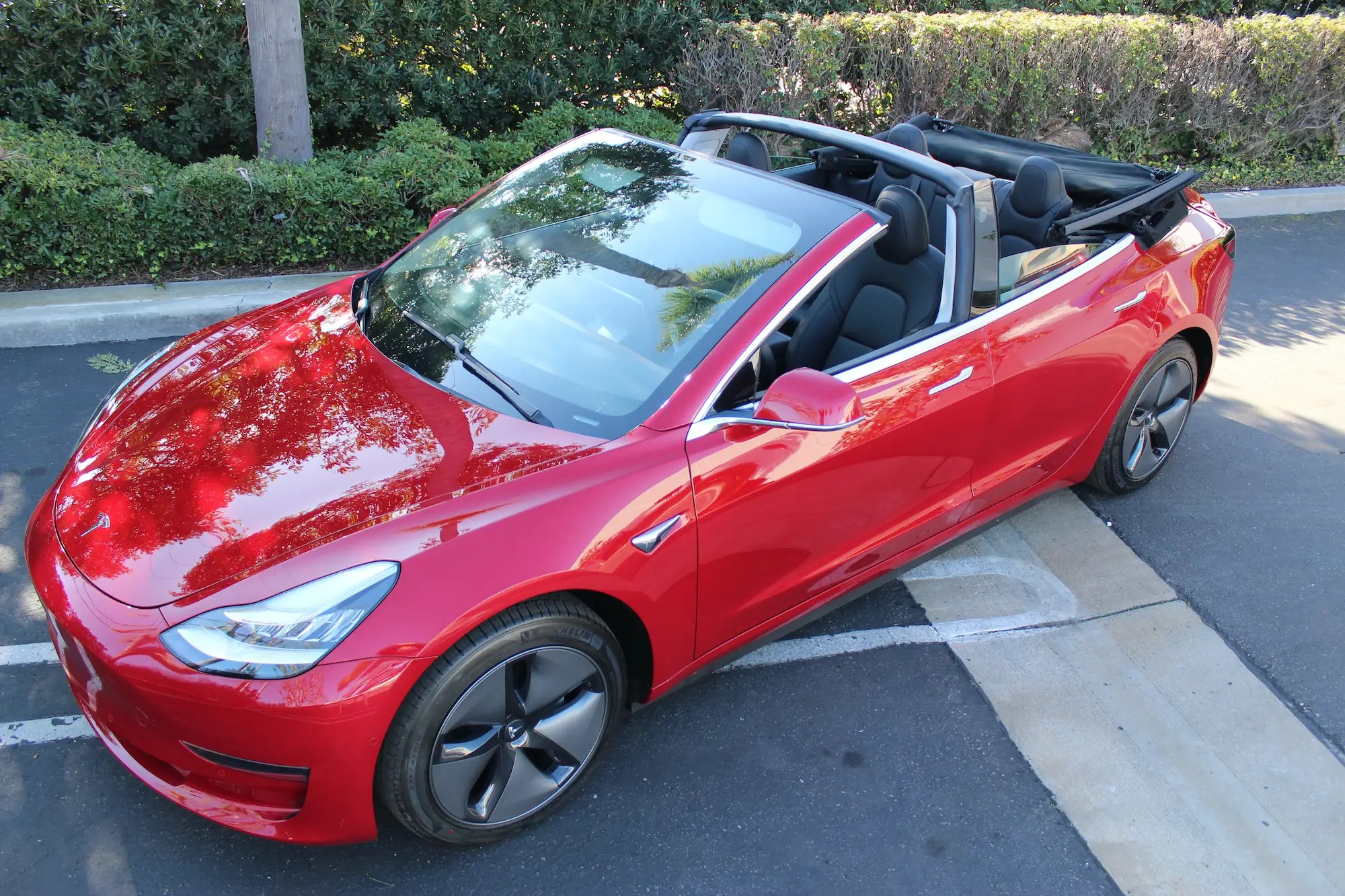Tesla Model 3 Convertible Conversion By Newport Convertible Engineering