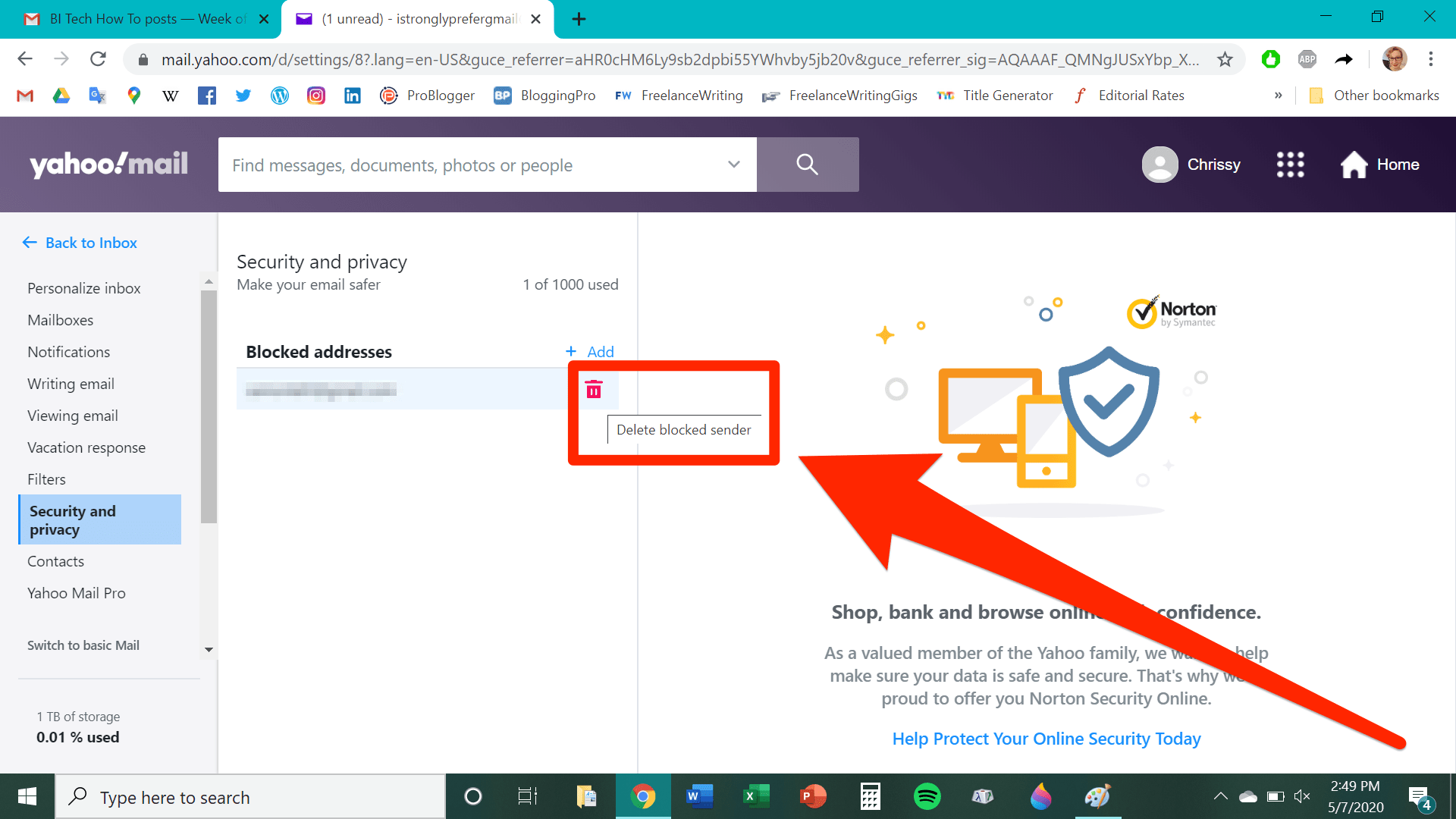 How to unblock email addresses on Yahoo Mail, so that you never miss an