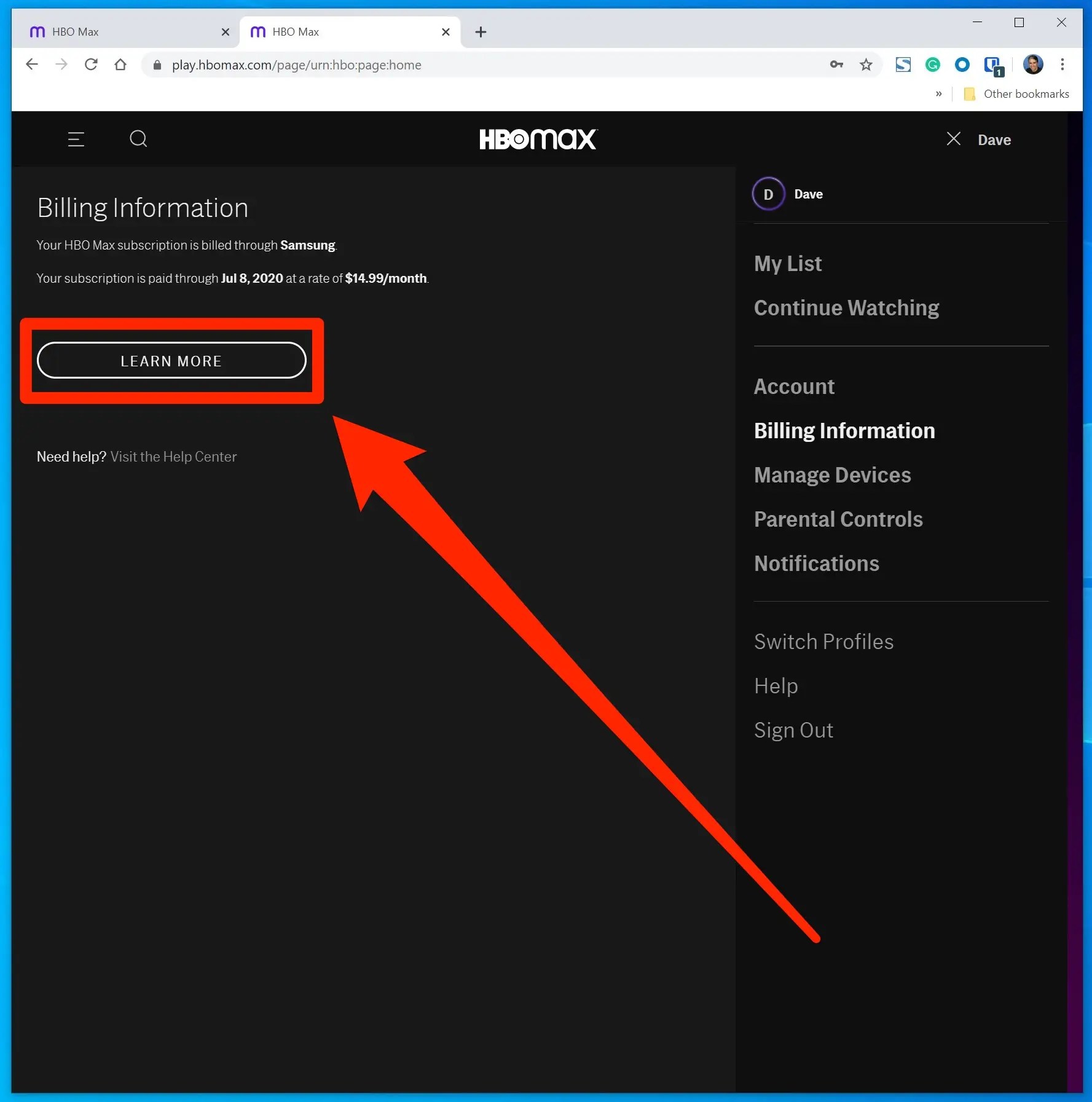 How to change your payment method on HBO Max, no matter how you signed