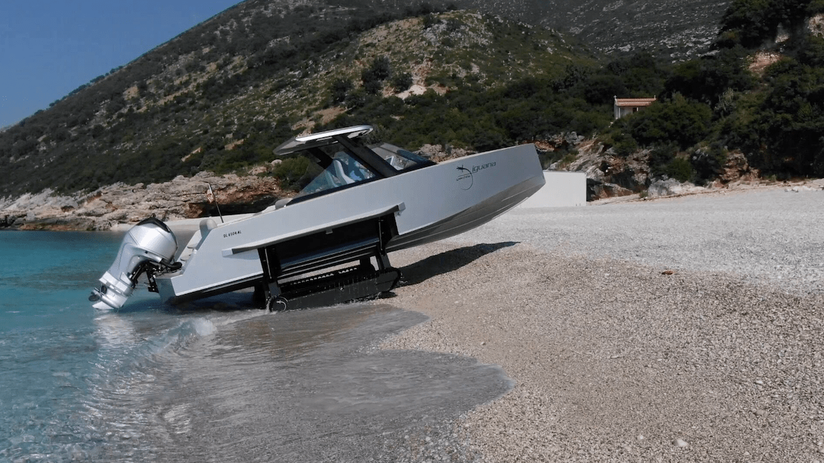 This $670,000 'Amphibious Boat' Drives From Land Right Into The Water