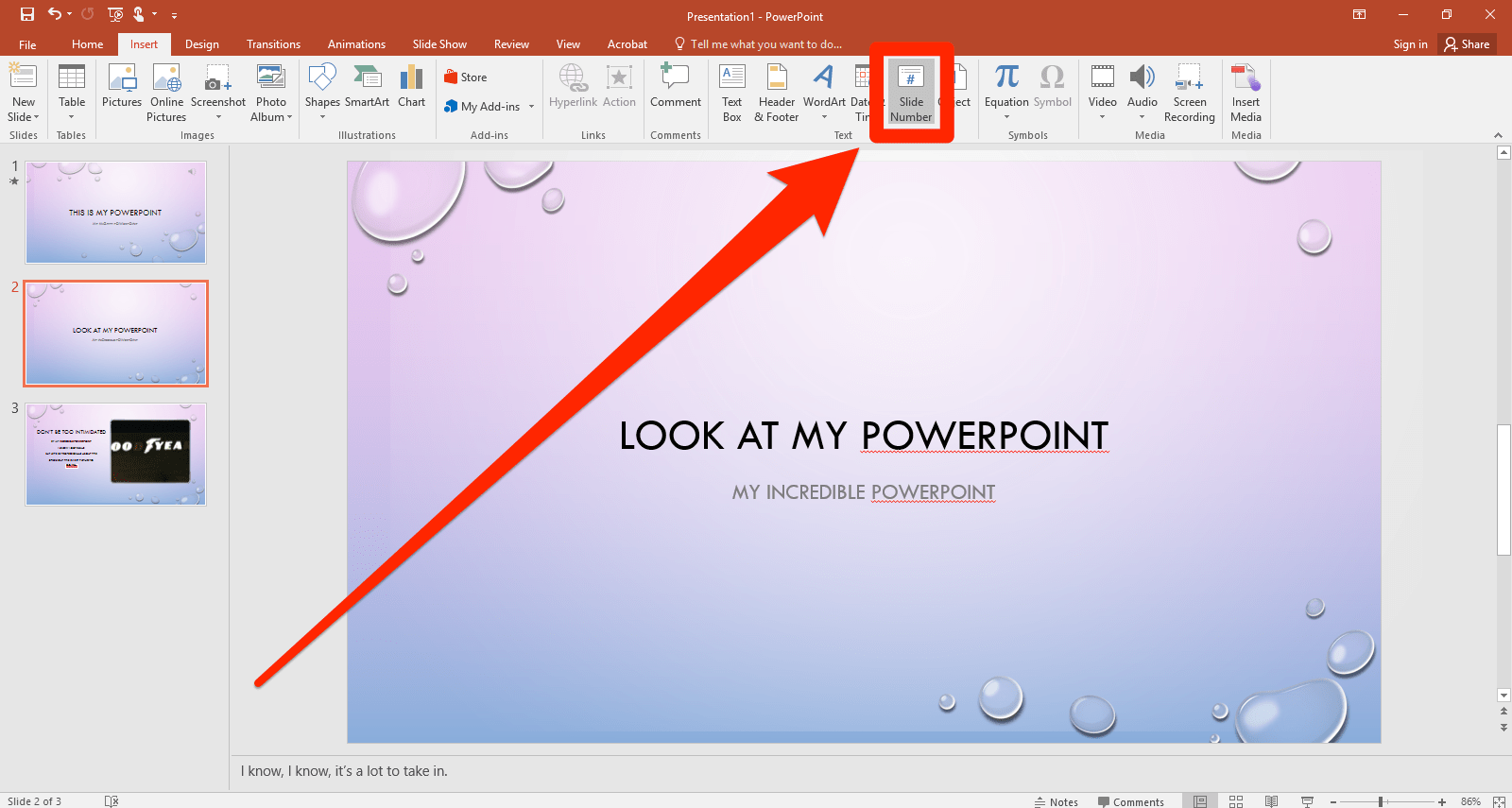 How to add page numbers to your PowerPoint slides to organise your