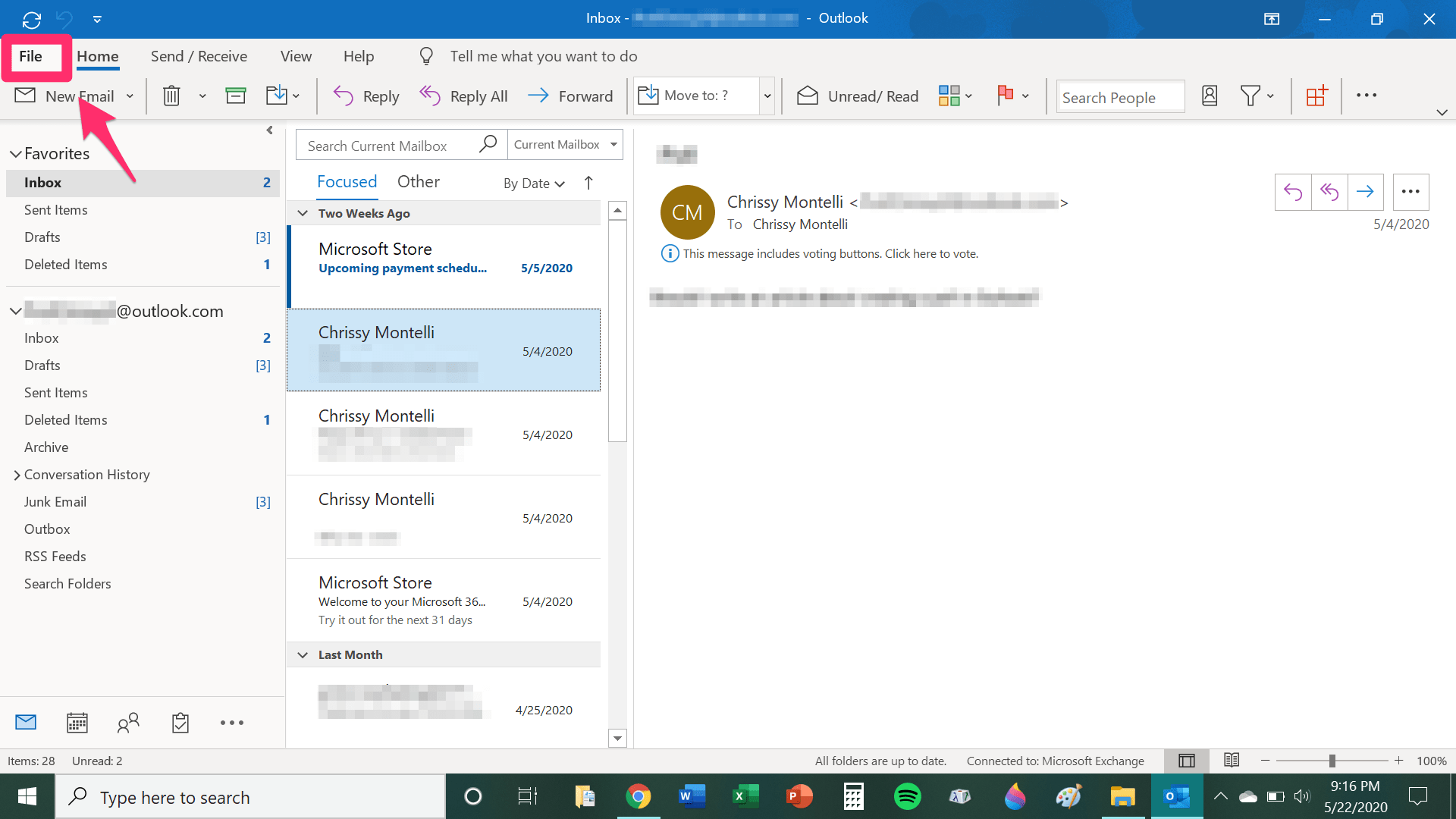 How to change the display name attached to your Microsoft Outlook email