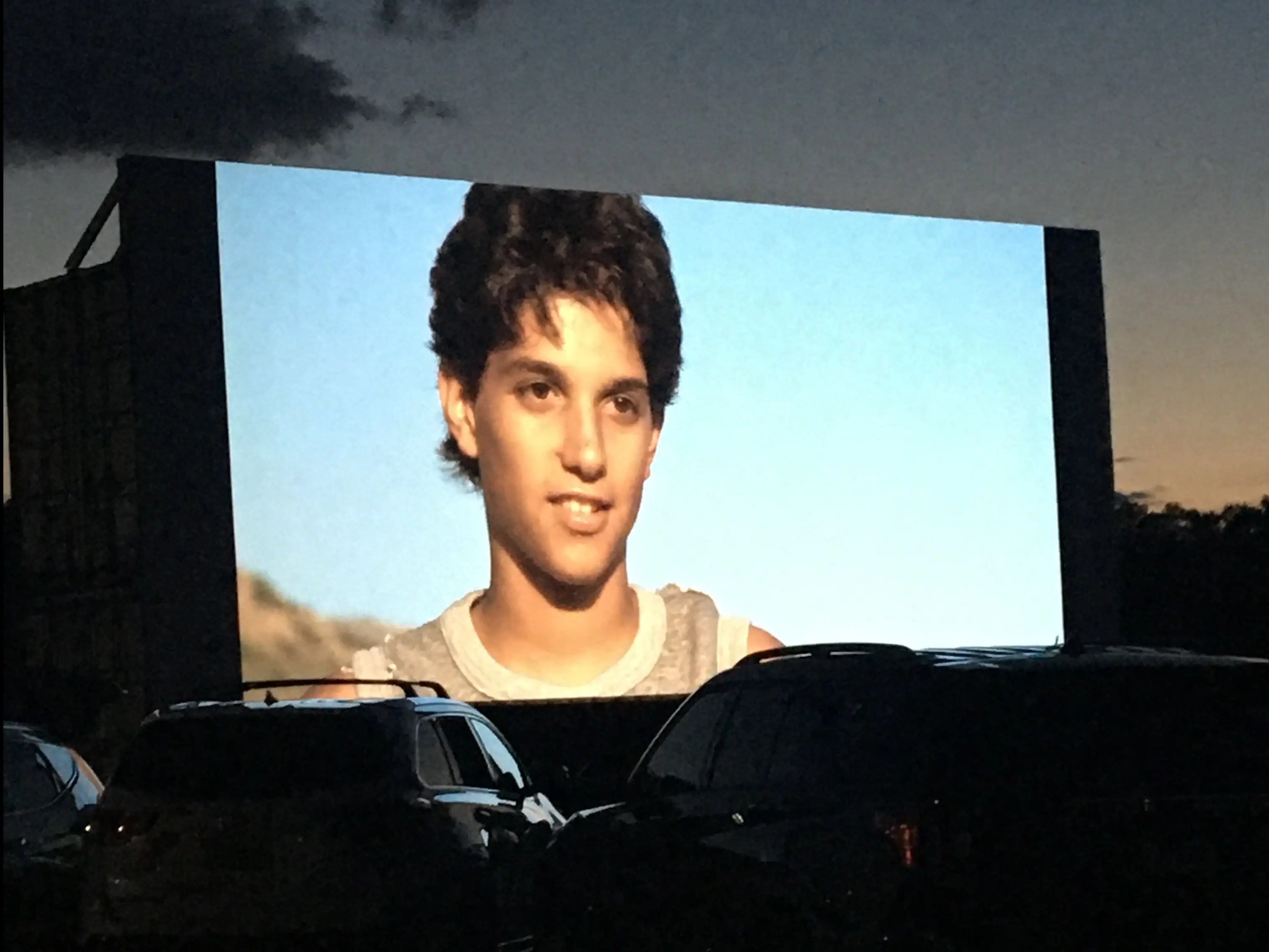 I went to a popup drivein theatre in a public swimming pool parking