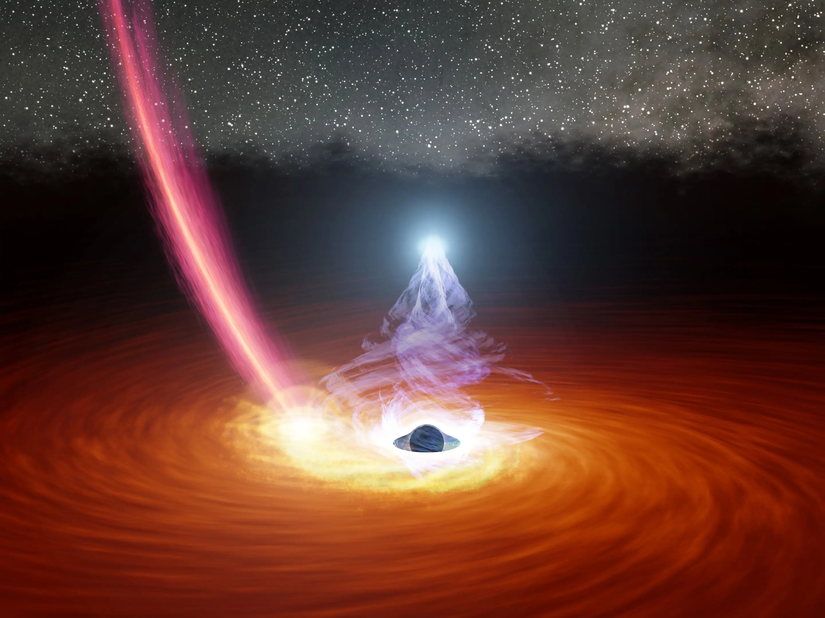 A black hole warped spacetime so much that astronomers saw flashes of