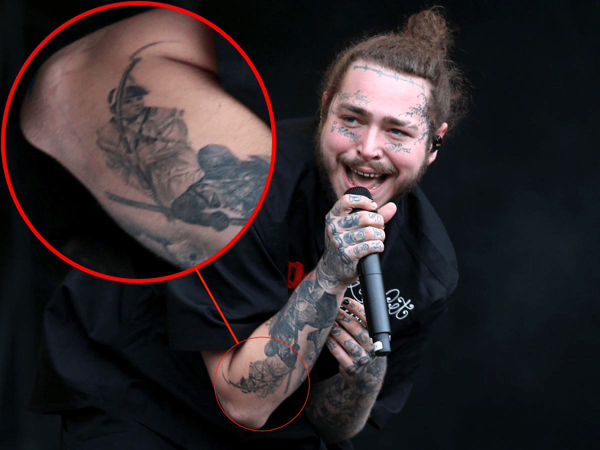 Post Malone's Tattoos: A Complete Guide To The Singer's Body Art 450_x_600_jpg
