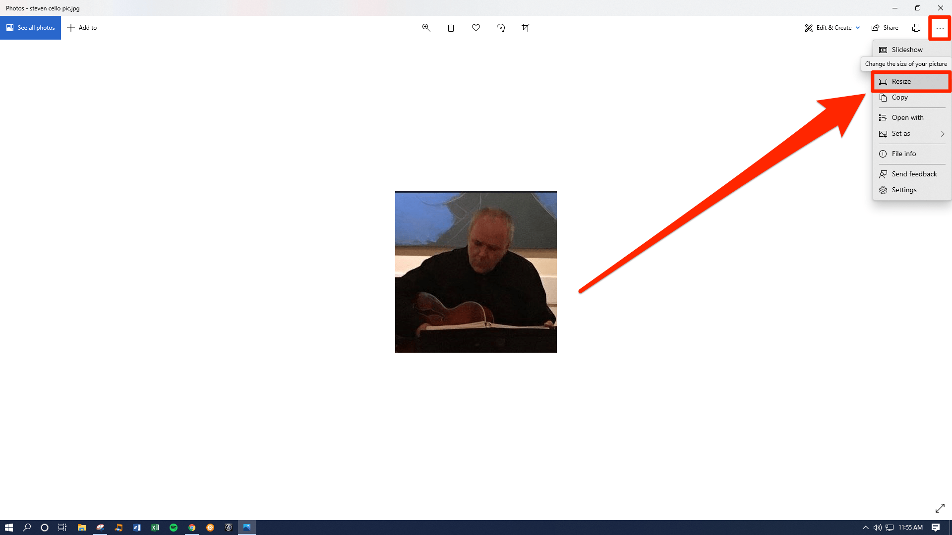 How To Resize A Photo In Windows 10?