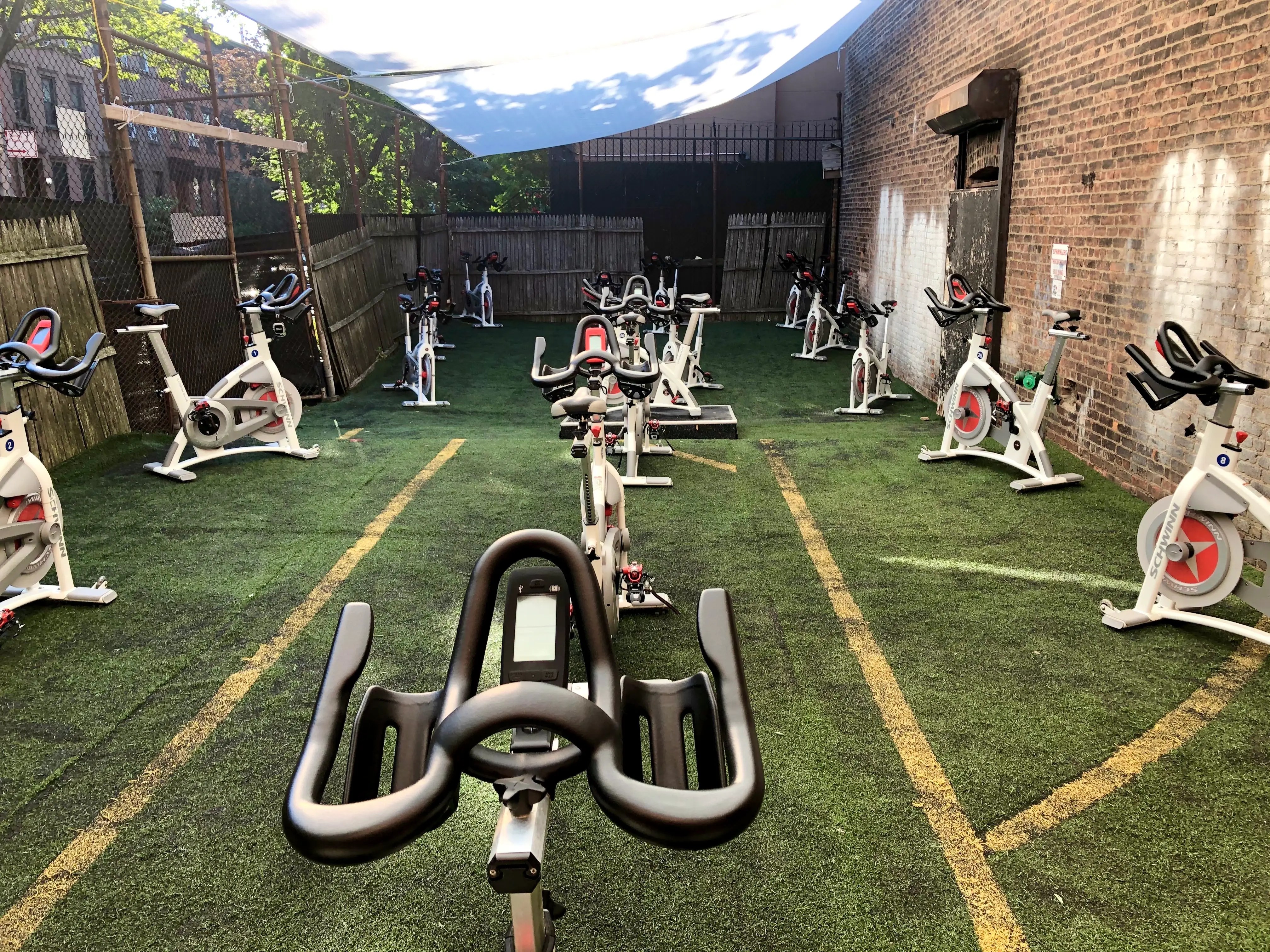 A New York City cycling studio has taken its bikes outside so you can