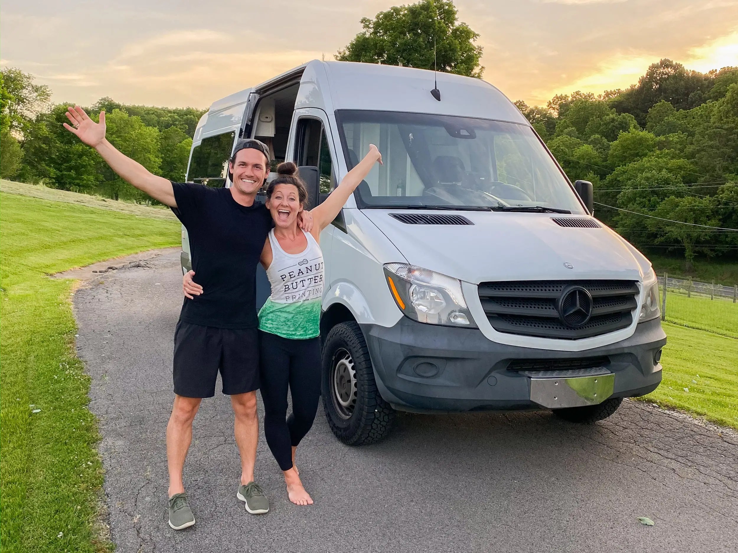 See how a couple live fulltime out of a 40,000 converted