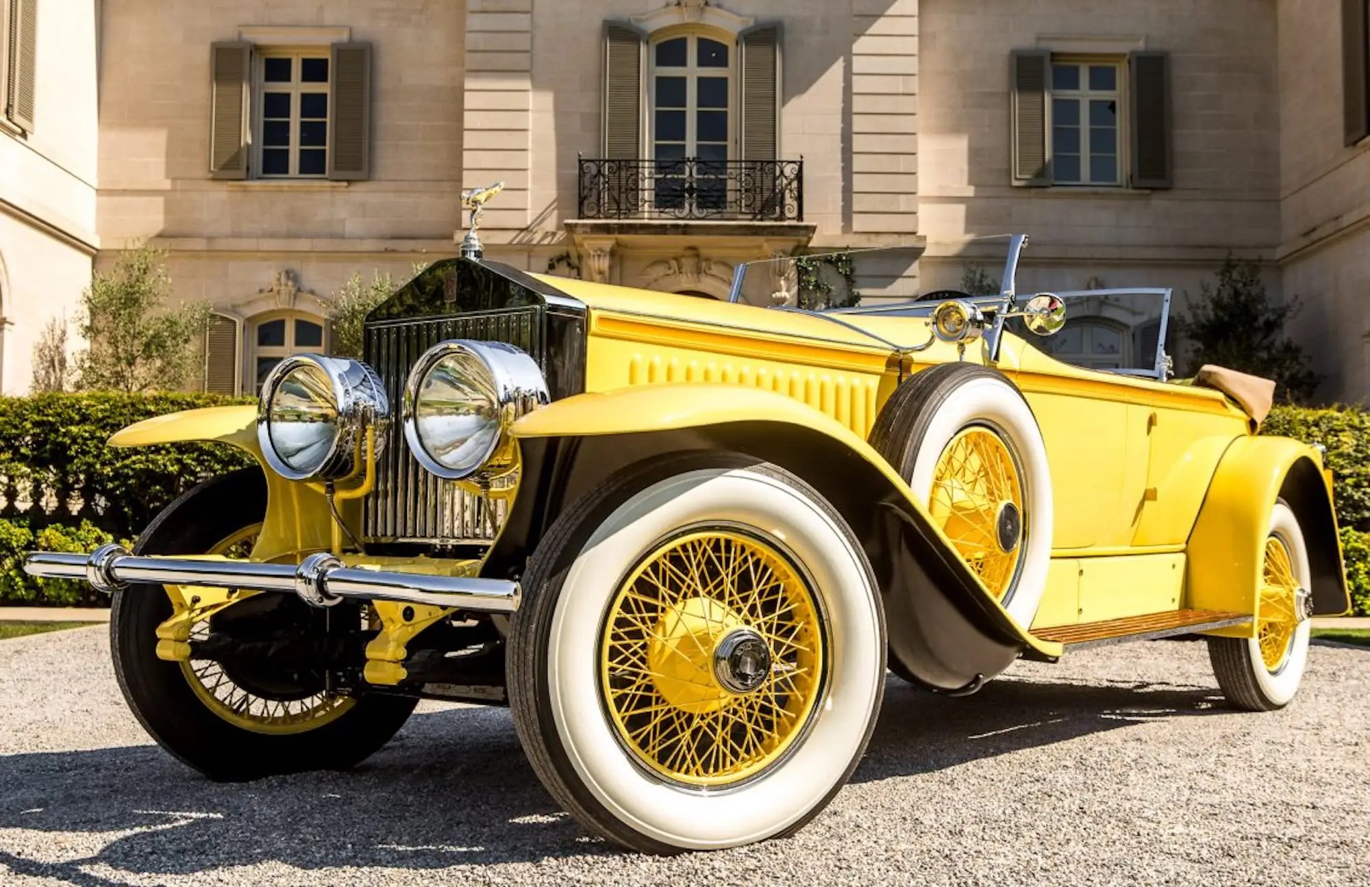 The yellow RollsRoyce driven by Robert Redford in 'The Great Gatsby