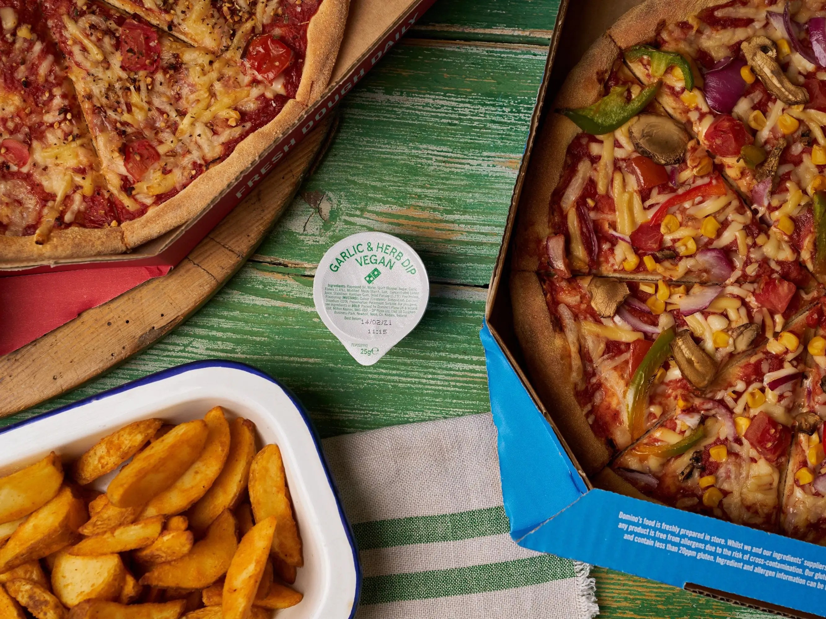 Domino's Pizza Vegan Garlic and Herb Dip Launches in UK and Ireland